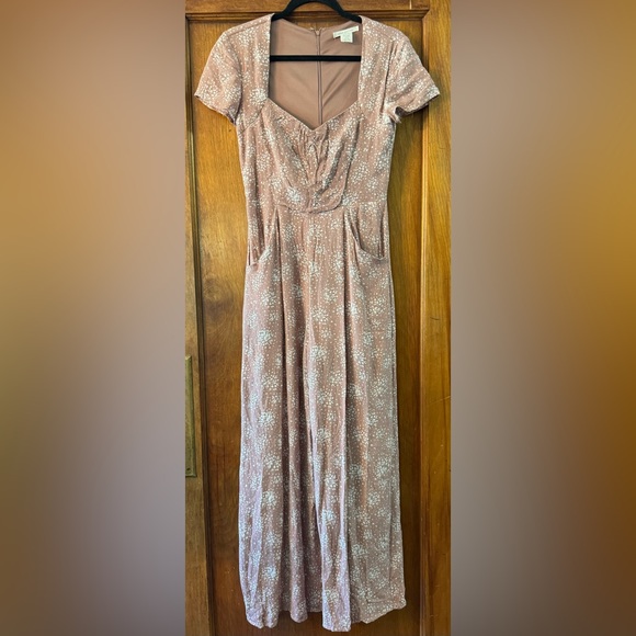 Urban Outfitters Kerriann Wide Leg Jumpsuit - Size XS - Picture 2 of 6